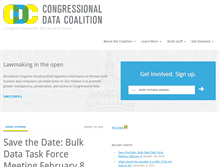 Tablet Screenshot of congressionaldata.org